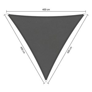 Shadow Comfort waterafstotend, driehoek 4x4x4,m Vintage greyset