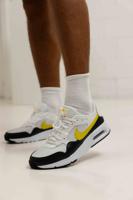 Nike Air Max SC Sneakers Heren Wit/Donkergrijs/Geel - Maat 44 - Kleur: DonkergrijsWitGeel | Soccerfanshop