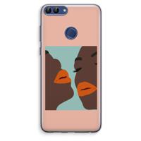 Orange lips: Huawei P Smart (2018) Transparant Hoesje - thumbnail