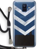 Marmeren pijlen: Samsung Galaxy A6 (2018) Transparant Hoesje met koord