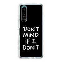 Don't Mind: Sony Xperia 5 III Transparant Hoesje