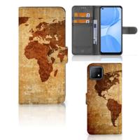 OPPO A73 5G | Flip Cover | Wereldkaart