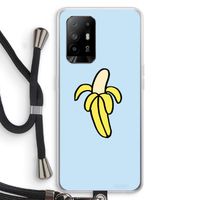 Banana: Oppo A95 5G Transparant Hoesje met koord