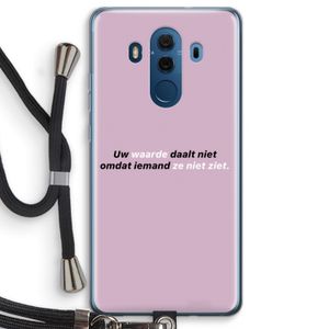uw waarde daalt niet: Huawei Mate 10 Pro Transparant Hoesje met koord