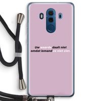 uw waarde daalt niet: Huawei Mate 10 Pro Transparant Hoesje met koord