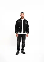 Malelions Casino Varsity Jacket Heren Zwart - Maat S - Kleur: Zwart | Soccerfanshop