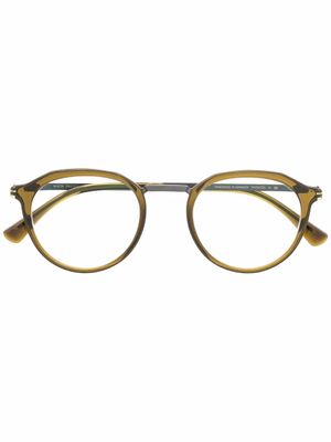 Mykita lunettes de vue à monture ronde - Vert