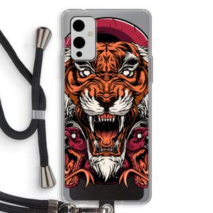 Tiger and Rattlesnakes: OnePlus 9 Transparant Hoesje met koord