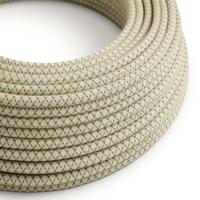 Strijkijzersnoer Diamant motief (groen) - linnen / katoen | 10cm | Creative-Cables | Creative-Cables | Creative-Cables | Creative-Cables | Creative- |