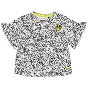 Quapi Meisjes t-shirt - Meri - AOP zwart zebra