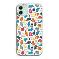 Kleurrijke katten: iPhone 11 Transparant Hoesje