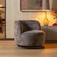 WOOOD Draaifauteuil 'Popular' Modulair, Chenille, kleur Taupe