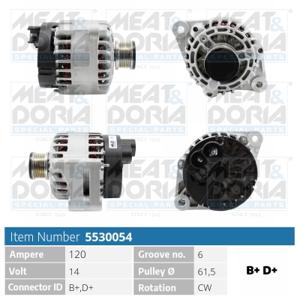 Meat Doria Alternator/Dynamo 5530054