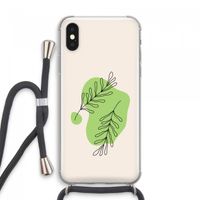 Beleaf in you: iPhone XS Max Transparant Hoesje met koord