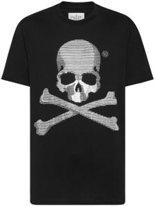 Philipp Plein t-shirt à imprimé tête de mort - Noir