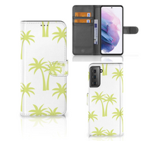 Samsung Galaxy S21 Plus Hoesje Palmtrees - thumbnail