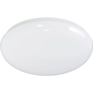 LED Plafondlamp - Aigi Arory - Opbouw Rond - 24W - Helder/Koud Wit 6300K - Mat Wit - Kunststof