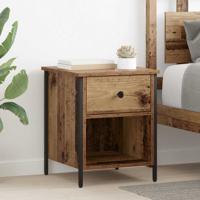 Nachtkastje 2 pcs Oud hout 40 x 42 x 50 cm Bewerkt hout