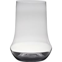 Transparante luxe grote vaas/vazen van glas 45 x 33 cm - thumbnail