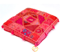 Oosters vloerkussen Patchwork roze