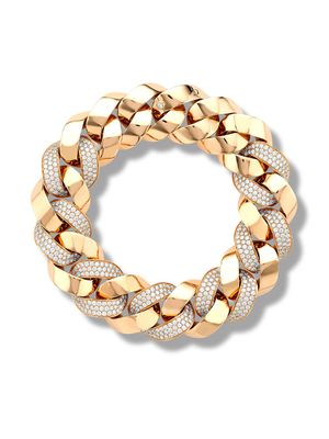 Pragnell bracelet médium en or rose 18ct et diamants - Blanc