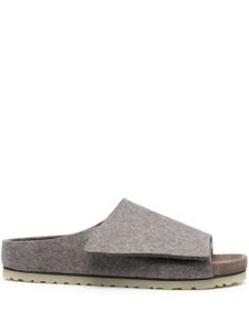 Birkenstock claquettes en laine - Gris