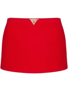 Valentino Garavani jupe-short à détail Rockstud - Rouge