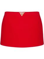 Valentino Garavani jupe-short à détail Rockstud - Rouge