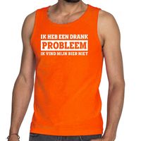 Ik heb een drankprobleem tanktop / mouwloos shirt oranje heren 2XL  -
