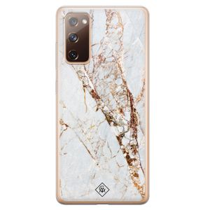 Samsung Galaxy S20 FE siliconen hoesje - Marmer goud