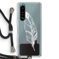 Pluim: Sony Xperia 5 III Transparant Hoesje met koord