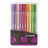 Stabilo Pen 68 Colorparade Antraciet/Roze, 20st. - thumbnail