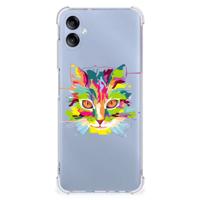 Samsung Galaxy A05 Stevig | Bumper Hoesje | Cat Color