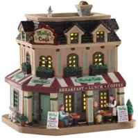 Lemax molly's corner café verlicht kersthuisje Caddington Village 2021 Lemax molly's corner café verlicht kersthuisje Caddington Village 2021