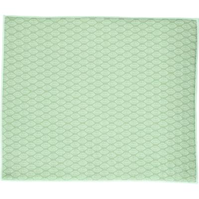Afwas afdruipmat keuken - absorberend - microvezel - groen blad - 40 x 48 cm