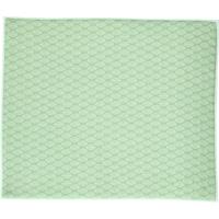 Afwas afdruipmat keuken - absorberend - microvezel - groen blad - 40 x 48 cm