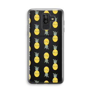 Ananas: Samsung Galaxy J8 (2018) Transparant Hoesje