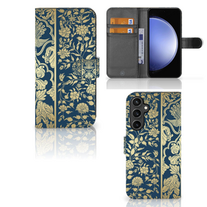 Samsung Galaxy S23 FE Hoesje Beige Flowers