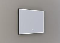 Thebalux M26 spiegel 100x75cm met verlichting en verwarming mat zwart - thumbnail