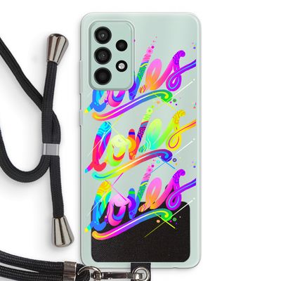 Loves: Samsung Galaxy A52s 5G Transparant Hoesje met koord