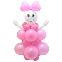 Doe het zelf ballon figuur geboorte meisje   - - thumbnail