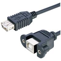 Lyndahl USB-kabel USB 2.0 USB-B bus, USB-A bus 0.20 m Zwart LKPK007