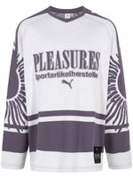 PUMA x Pleasures sweat à logo imprimé - Blanc - thumbnail