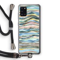 Watercolor Agate: Samsung Galaxy A31 Transparant Hoesje met koord