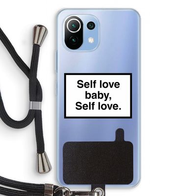 Self love: Xiaomi Mi 11 Lite Transparant Hoesje met koord