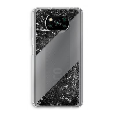 Zwart marmer: Xiaomi Poco X3 NFC Transparant Hoesje