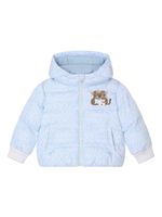 Dolce & Gabbana Kids doudoune à patch logo - Bleu - thumbnail