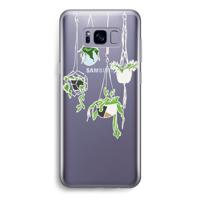 Hang In There: Samsung Galaxy S8 Transparant Hoesje