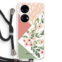 Sweet heaven geometrics: Huawei P50 Transparant Hoesje met koord