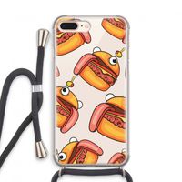Hamburger: iPhone 7 PLUS Transparant Hoesje met koord
